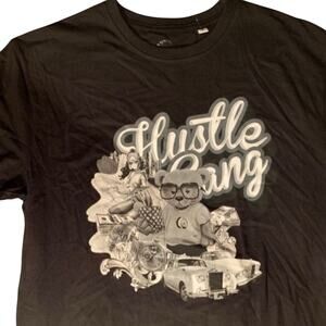 HUSTLE GANG Grand Hustle Records T.I. T-shirt Tee in Black, Size Medium